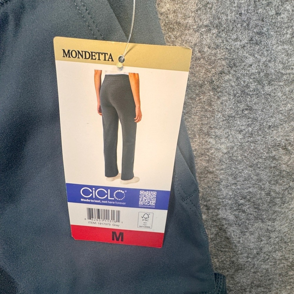 Mondetta Womens High Rise Straight Leg Pants Gray Recycled Activewear Size M NEW - Picture 6 of 12